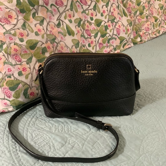 Kate Spade New York Black Pebbled Leather Crossbody - Picture 1 of 2
